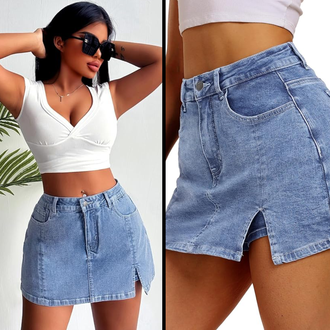 Shape Chics® Jean Skort